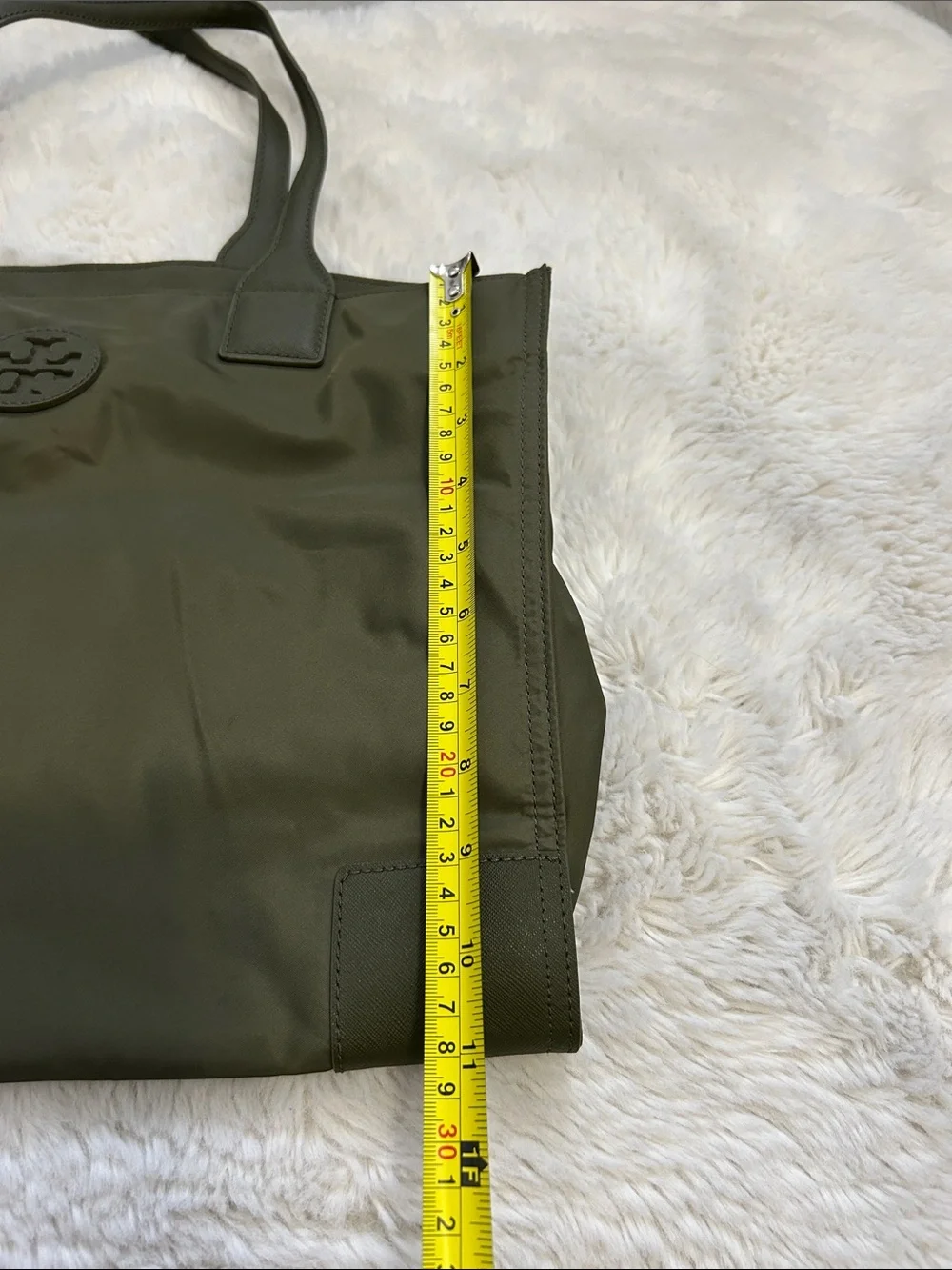 Tory Burch Ella Nylon Packable Tote Olive